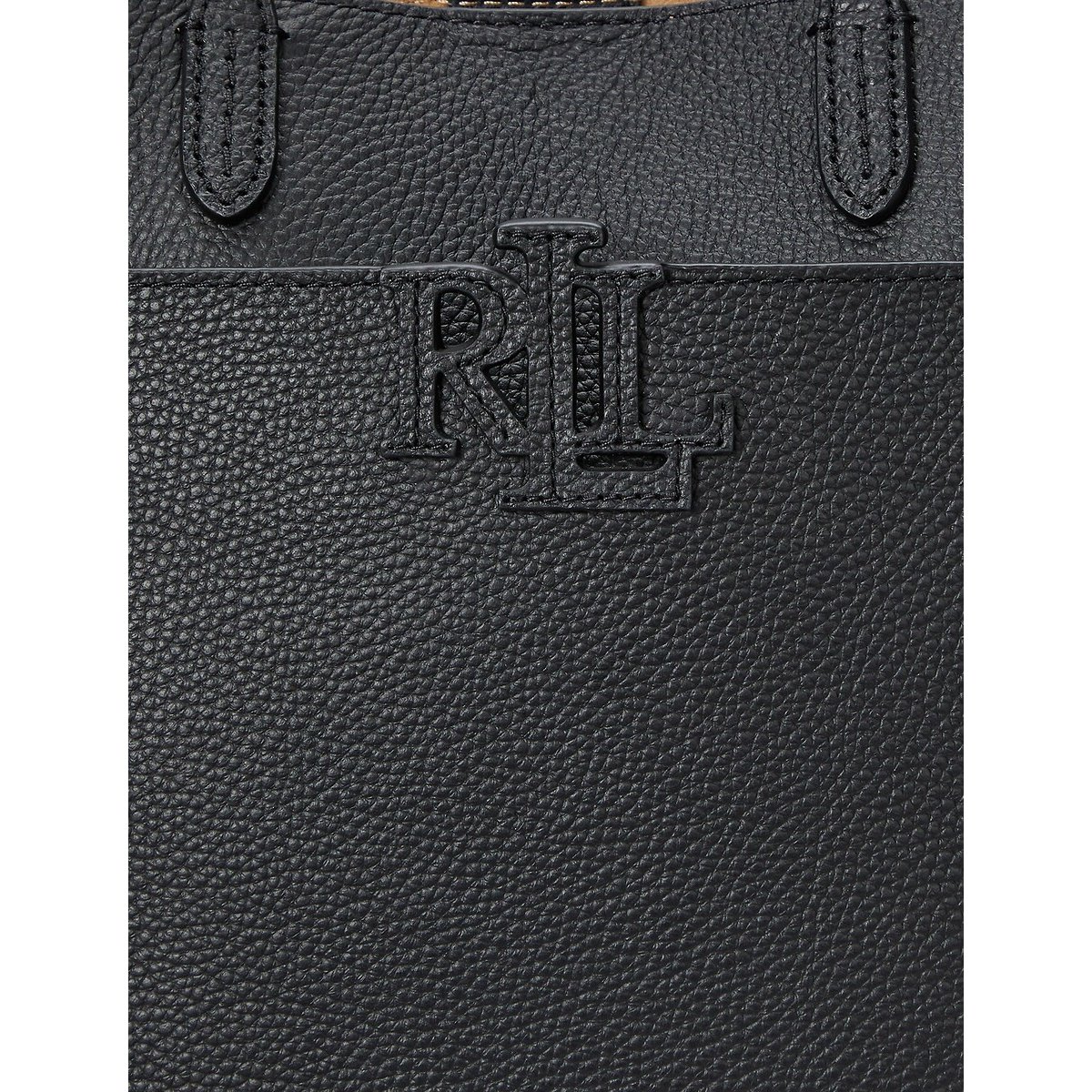 Cameryn Small Leather Tote Bag with Shoulder Strap black, LAUREN RALPH LAUREN
