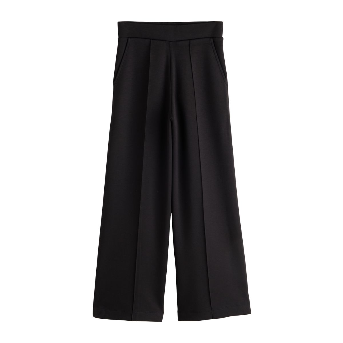 Pantalon d’école large en néoprène stretch noir, NEXT