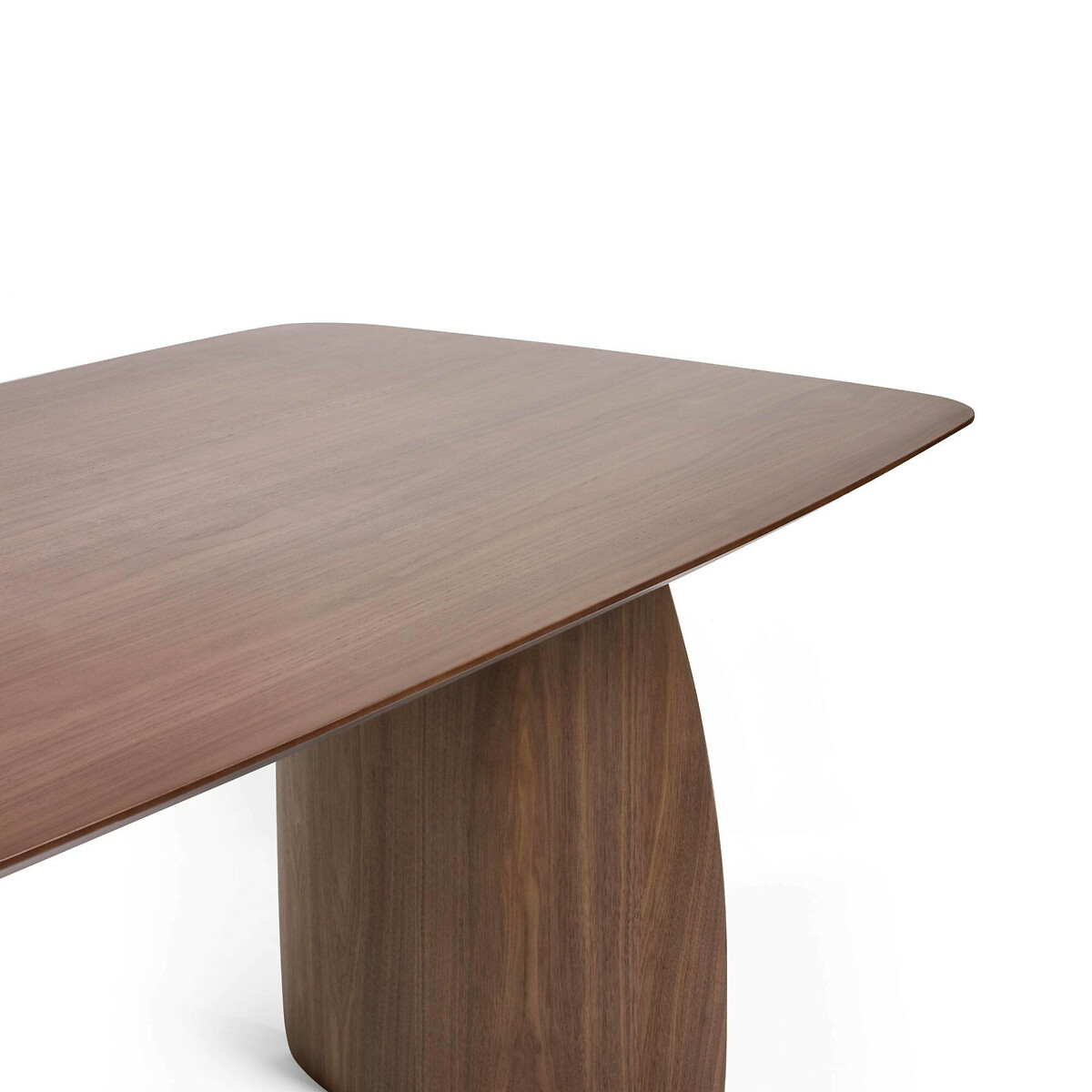 Solene Walnut Curved Leg Dining Table walnut, SO'HOME