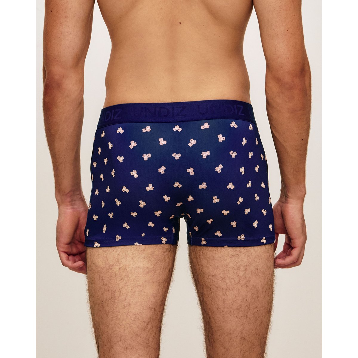 Boxer en microfibre imprimé oursons REPEATIZ NAVYB bleu marine, UNDIZ