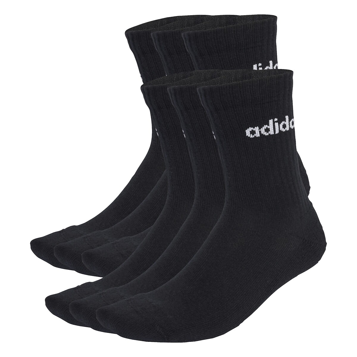 Set van 6 paar kousen zwart, adidas Performance