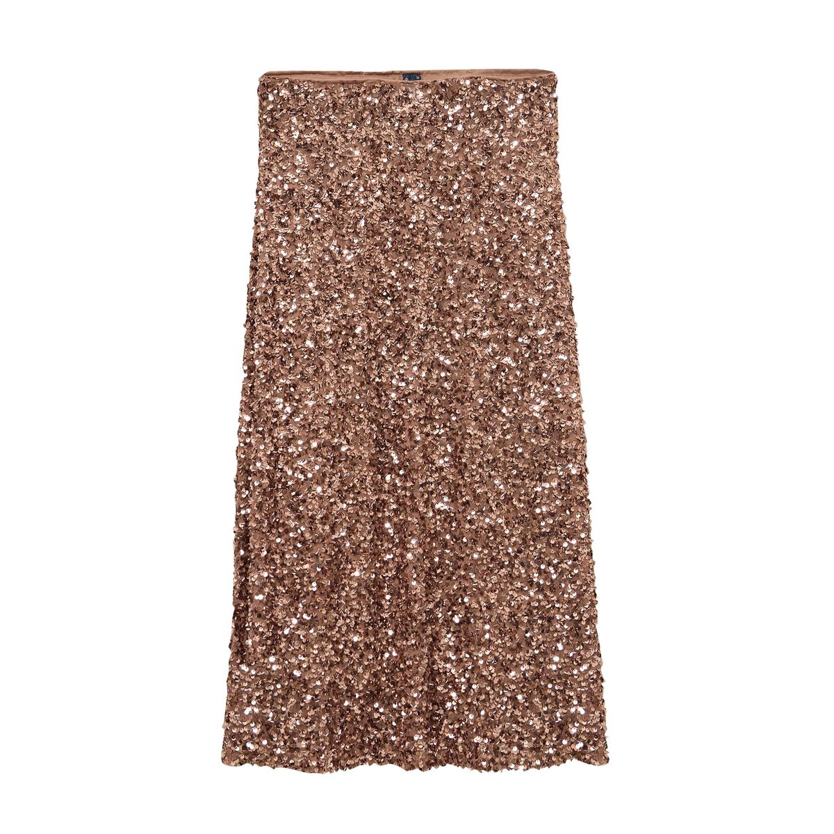Jupe à sequins doublée vieux rose, BONOBO