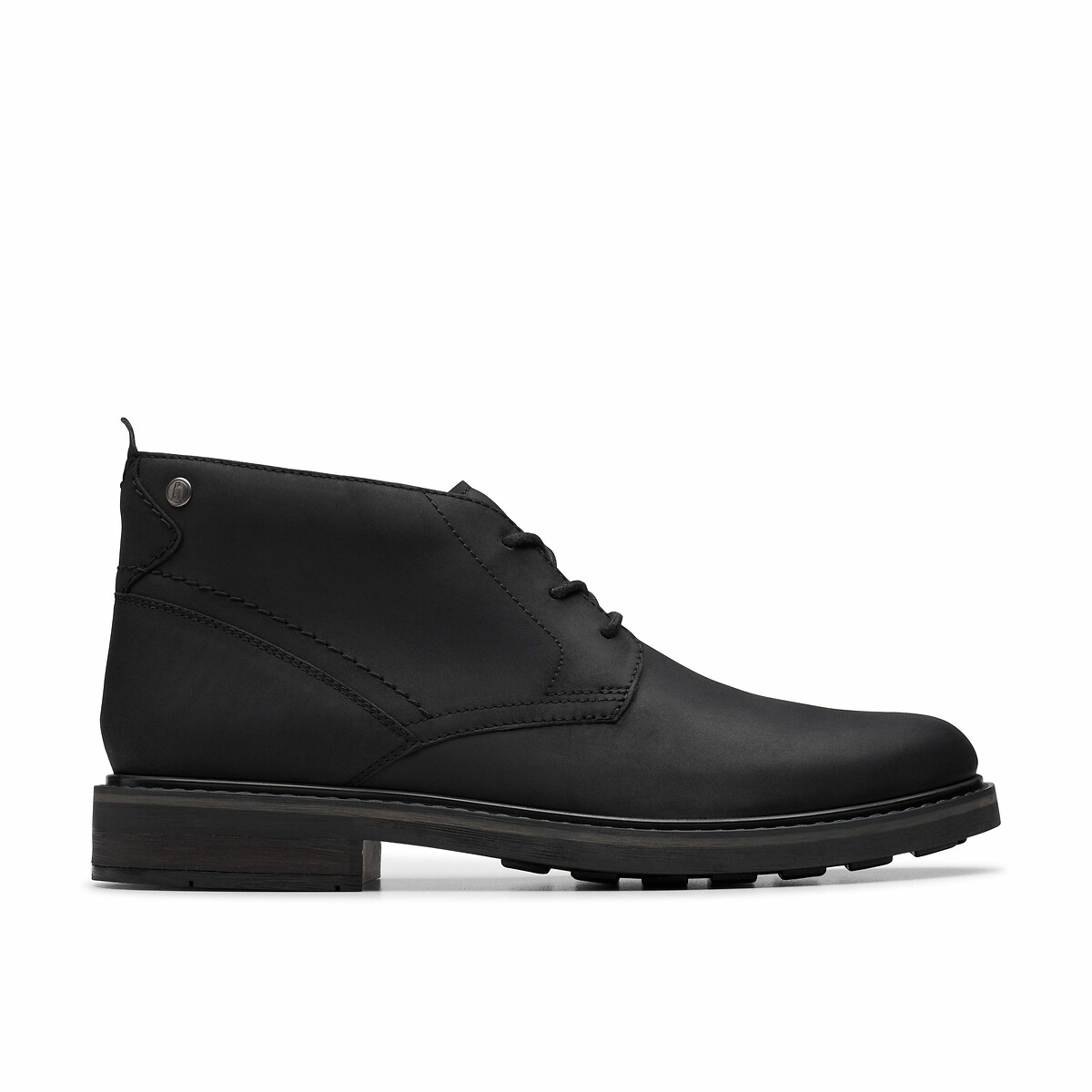 Boots en cuir Newford Mid noir, CLARKS