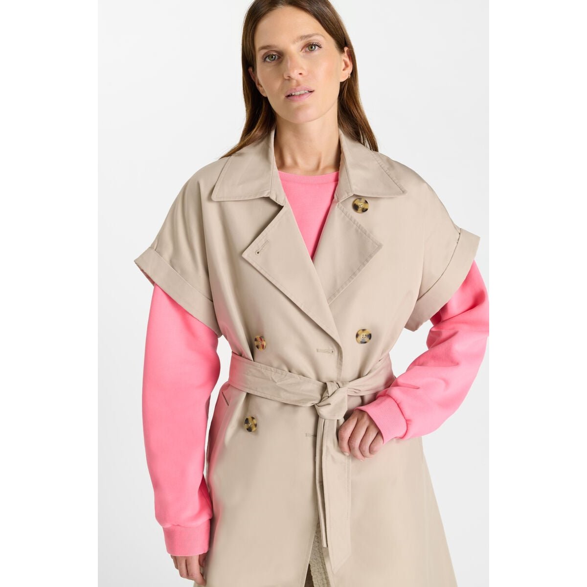 Veste sans manches PIERO stone, LE TEMPS DES CERISES