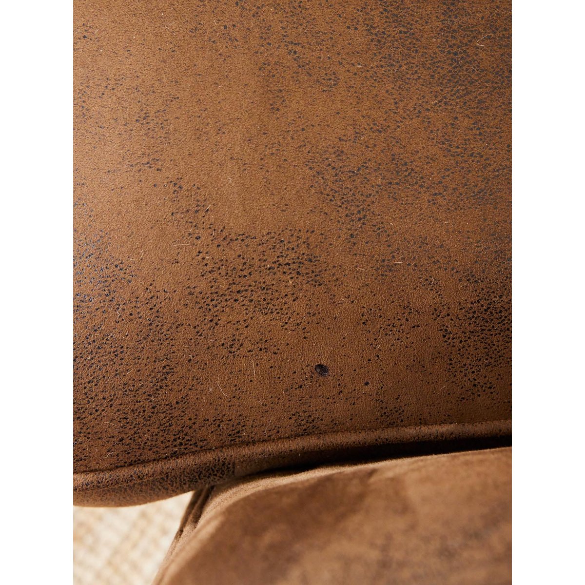 Fauteuil club en simili cuir Ernest N°1648 - Bon état marron, DEBONGOUT