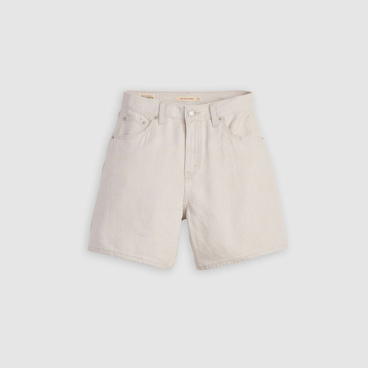 Short High Baggy en lin mélangé crystal grey linen, LEVI'S