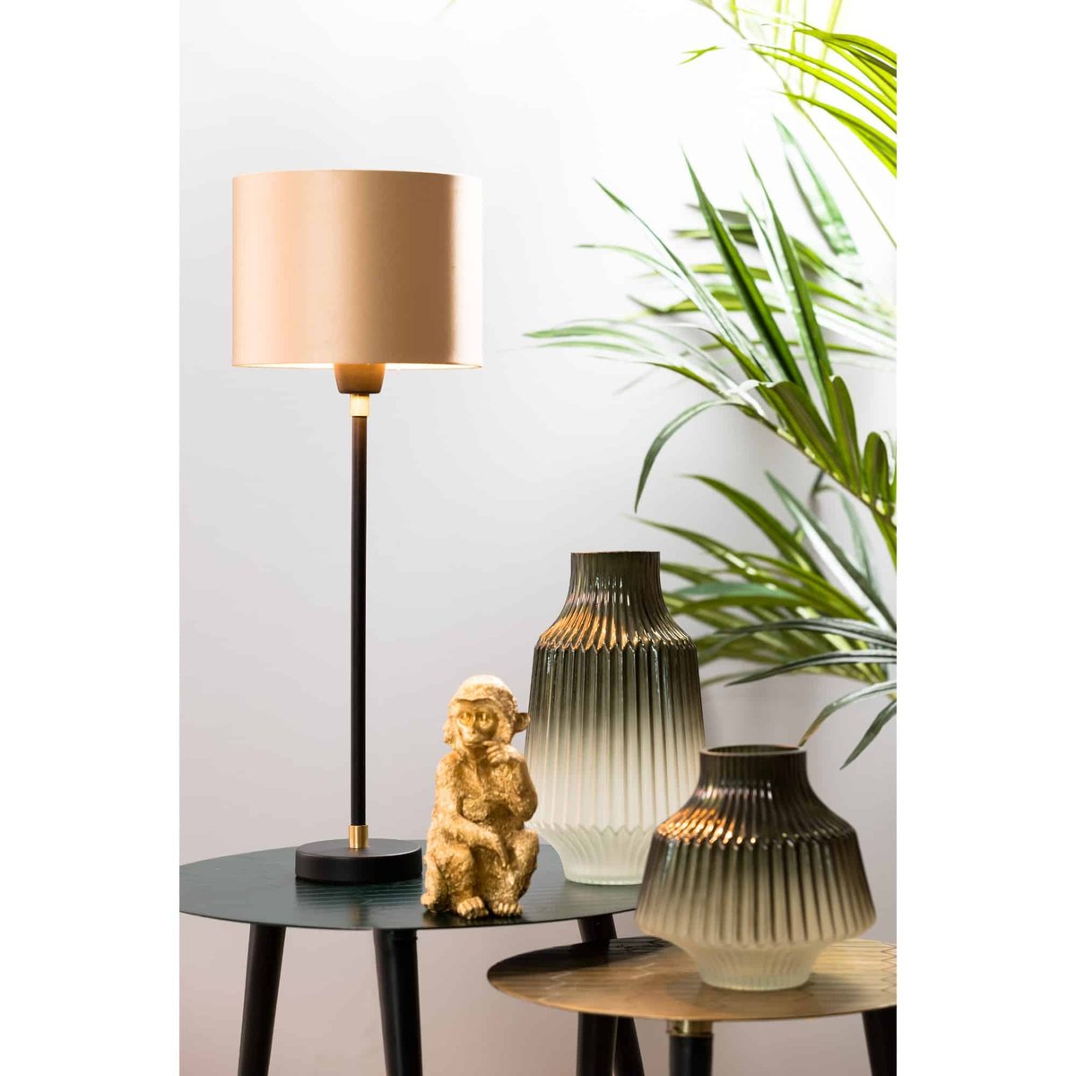 Abat-Jour Textile MONACO or, LIGHT & LIVING