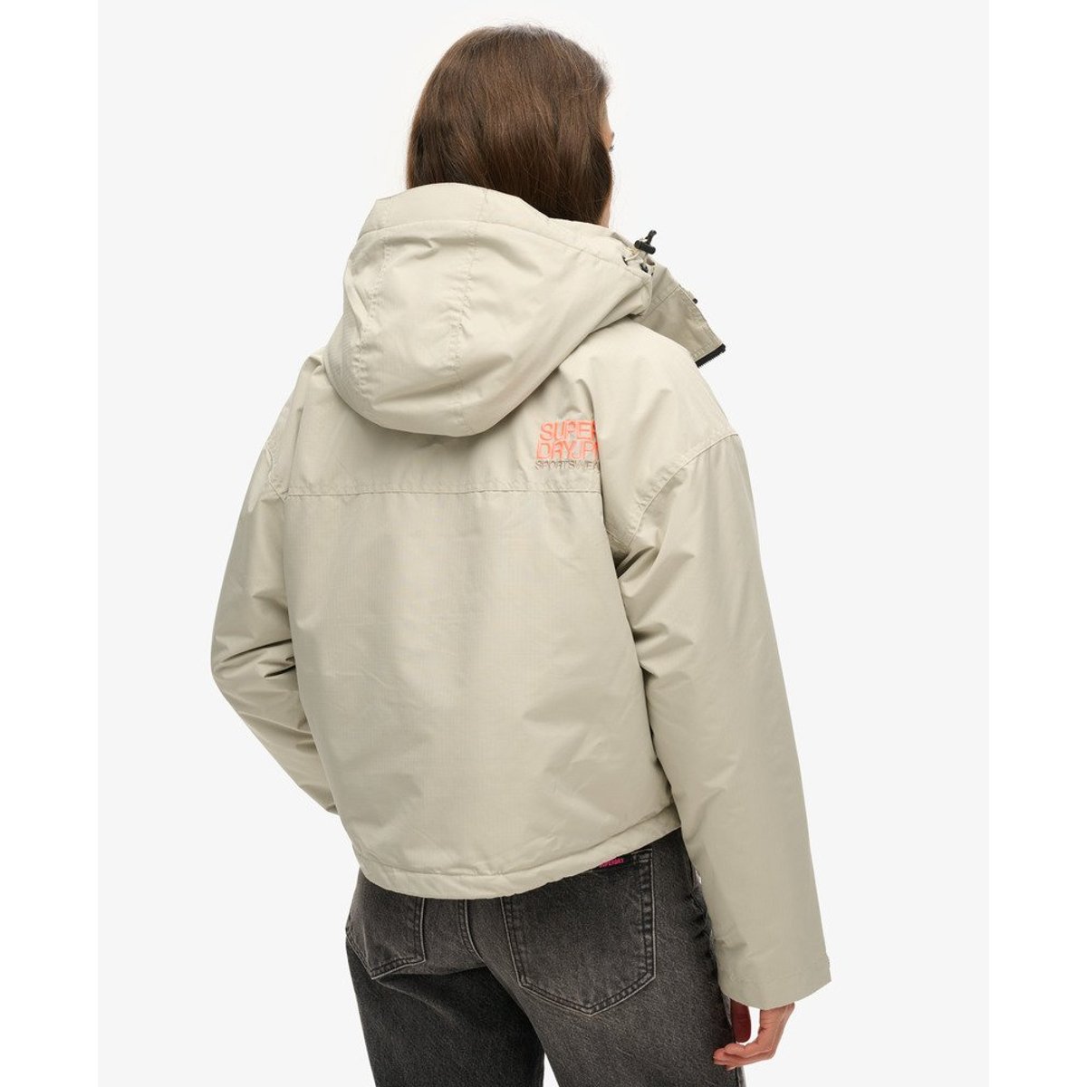 Veste SD-Windcheater gris saule quadrillage, SUPERDRY