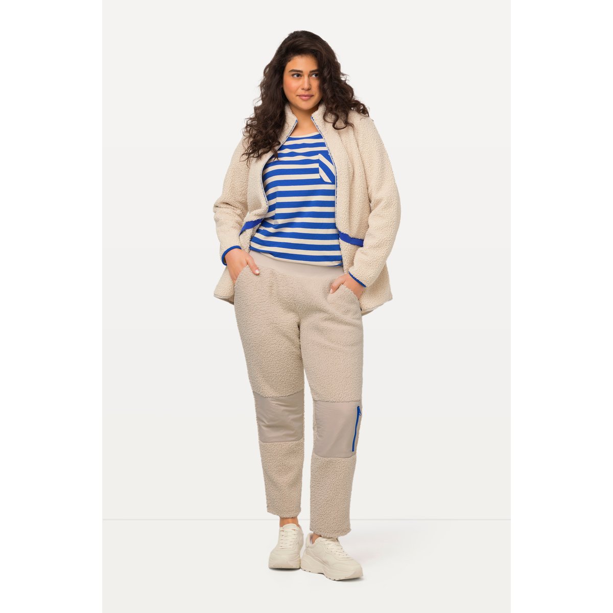 Pantalon en polaire très douce vanille, ULLA POPKEN