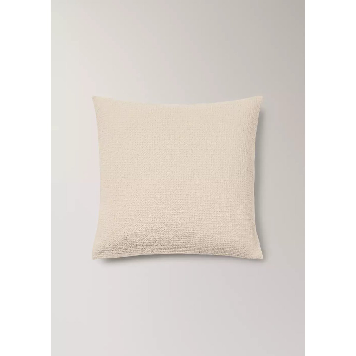 Lot de taies d'oreiller en coton gaufré garment-dyed beige, MANGO HOME