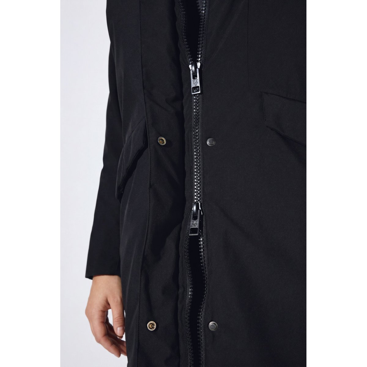 Veste technique HYPRAR à capuche noir, ULLA POPKEN