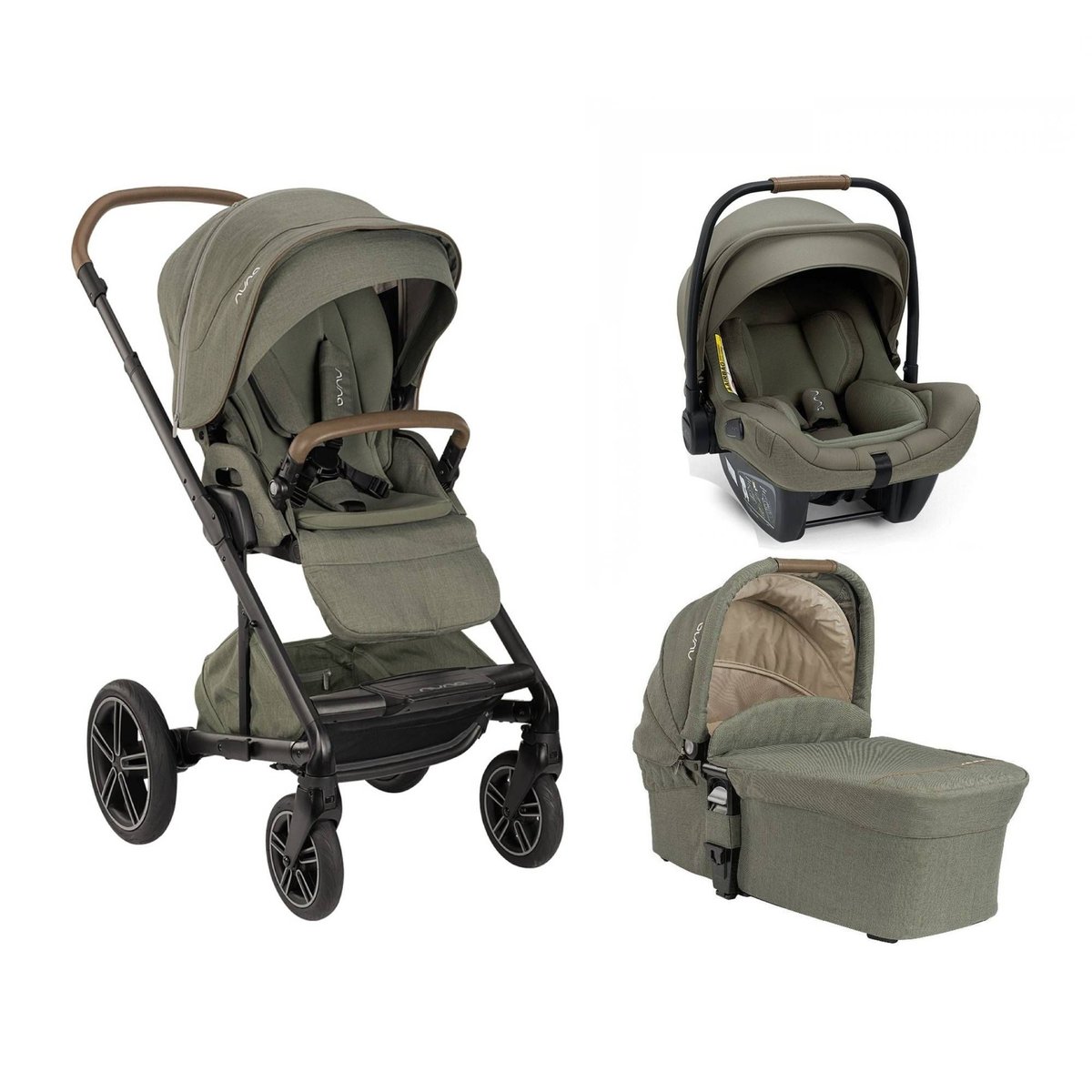 Pack poussette trio Mixx Next + Pipa Next vert, NUNA