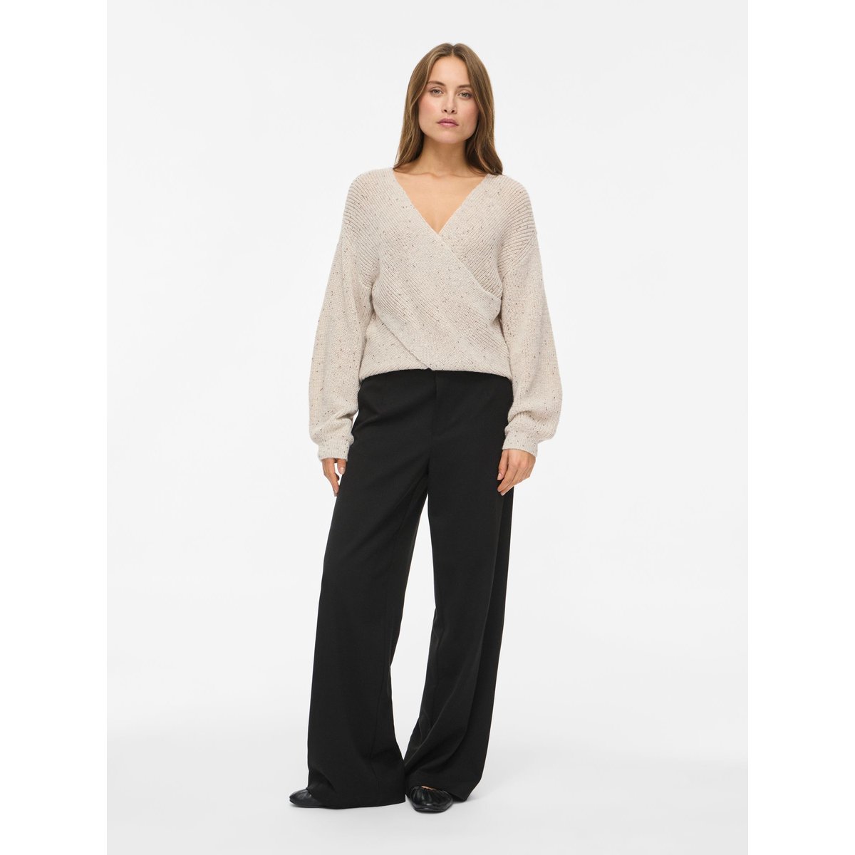 Pull En Maille gris - super light grey melange1, VILA