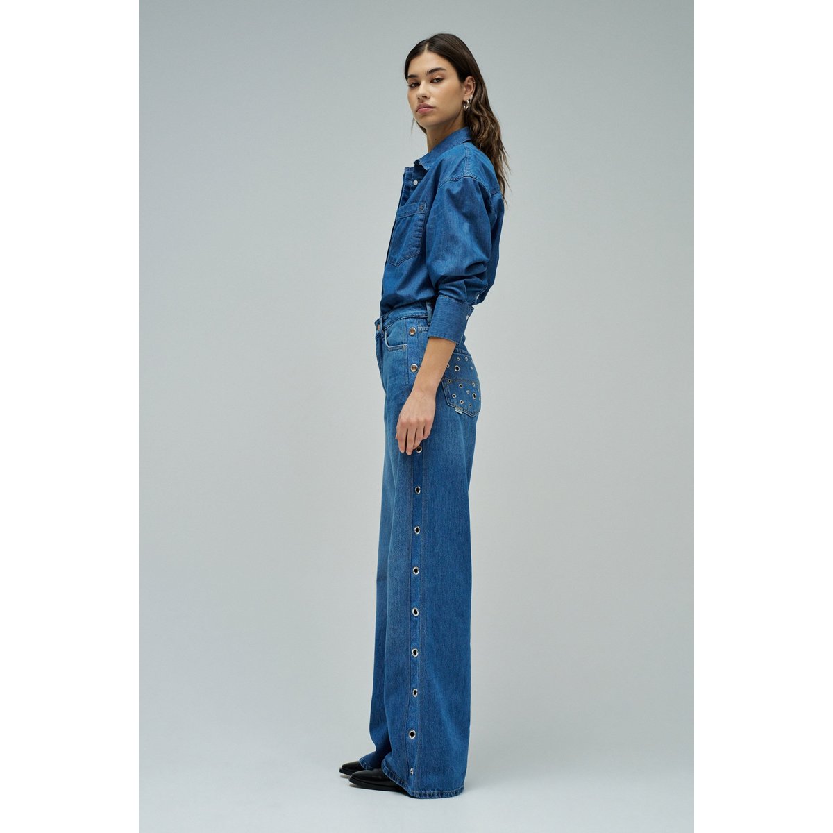 JEAN WIDE LEG bleu, SALSA JEANS