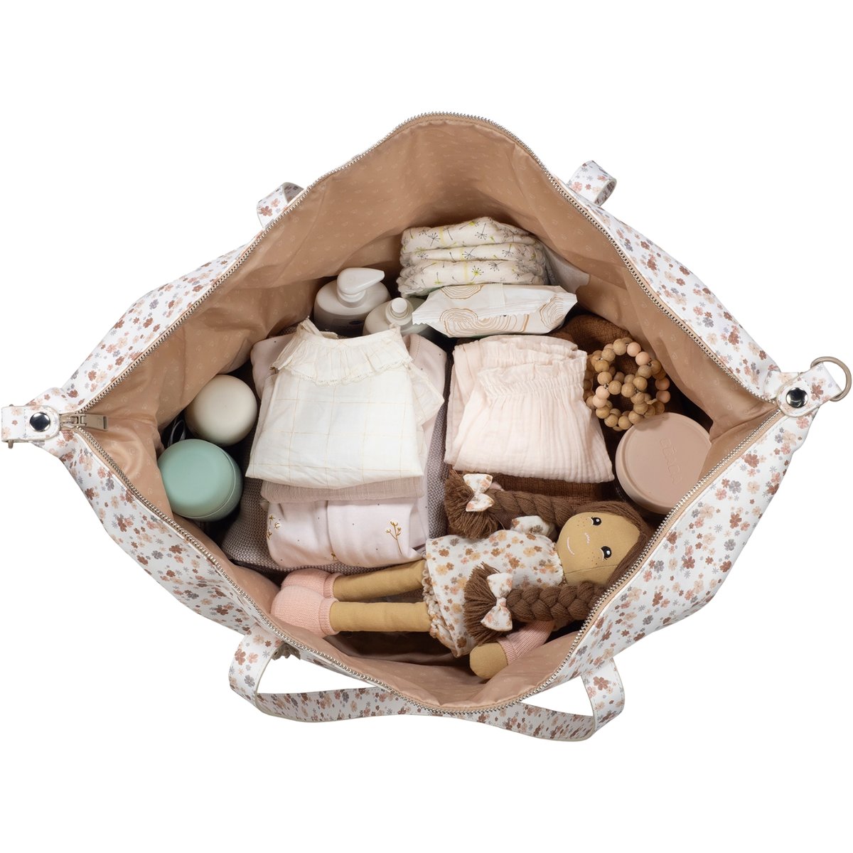 Sac XL blanc, rose, marron, PASITO A PASITO