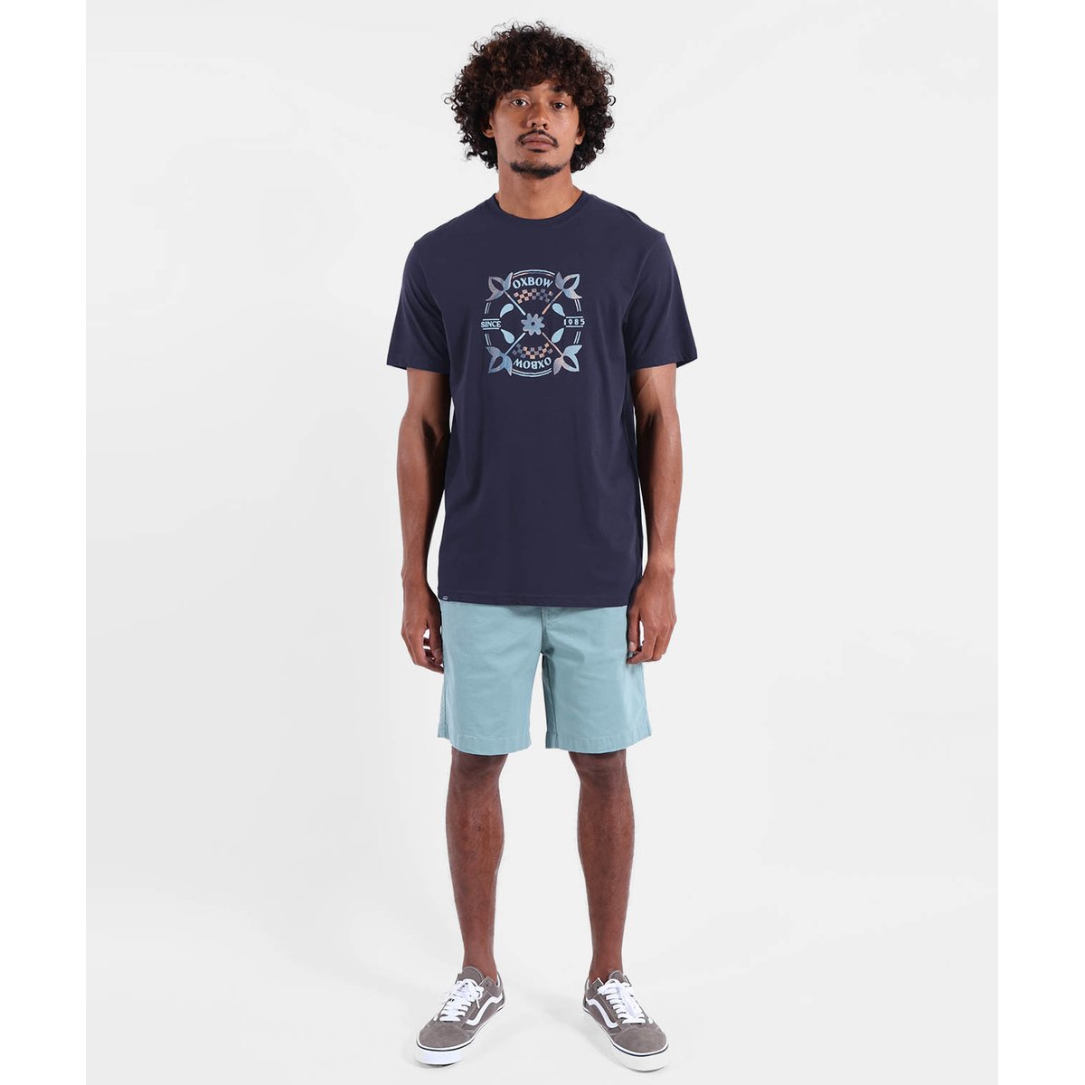 Tee-shirt manches courtes SUNFADED deep marine, OXBOW