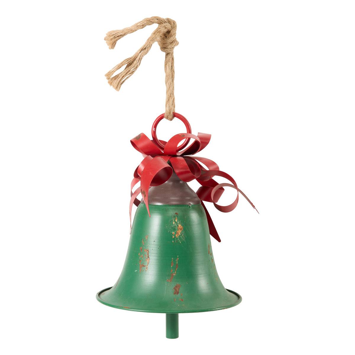 Suspension de Noël cloche en métal multicolore H. 28 cm blanc, FEERIC LIGHTS & CHRISTMAS