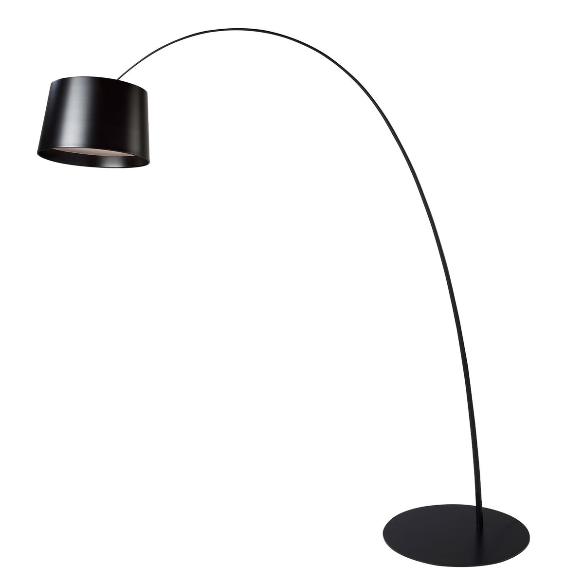 Lampadaire réglable en acier noir noir, ANGEL CERDA