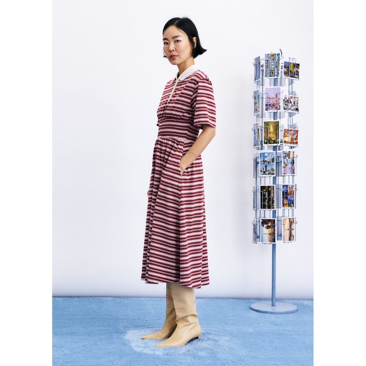 Robe Misen en coton MISEN bordeaux, FRNCH
