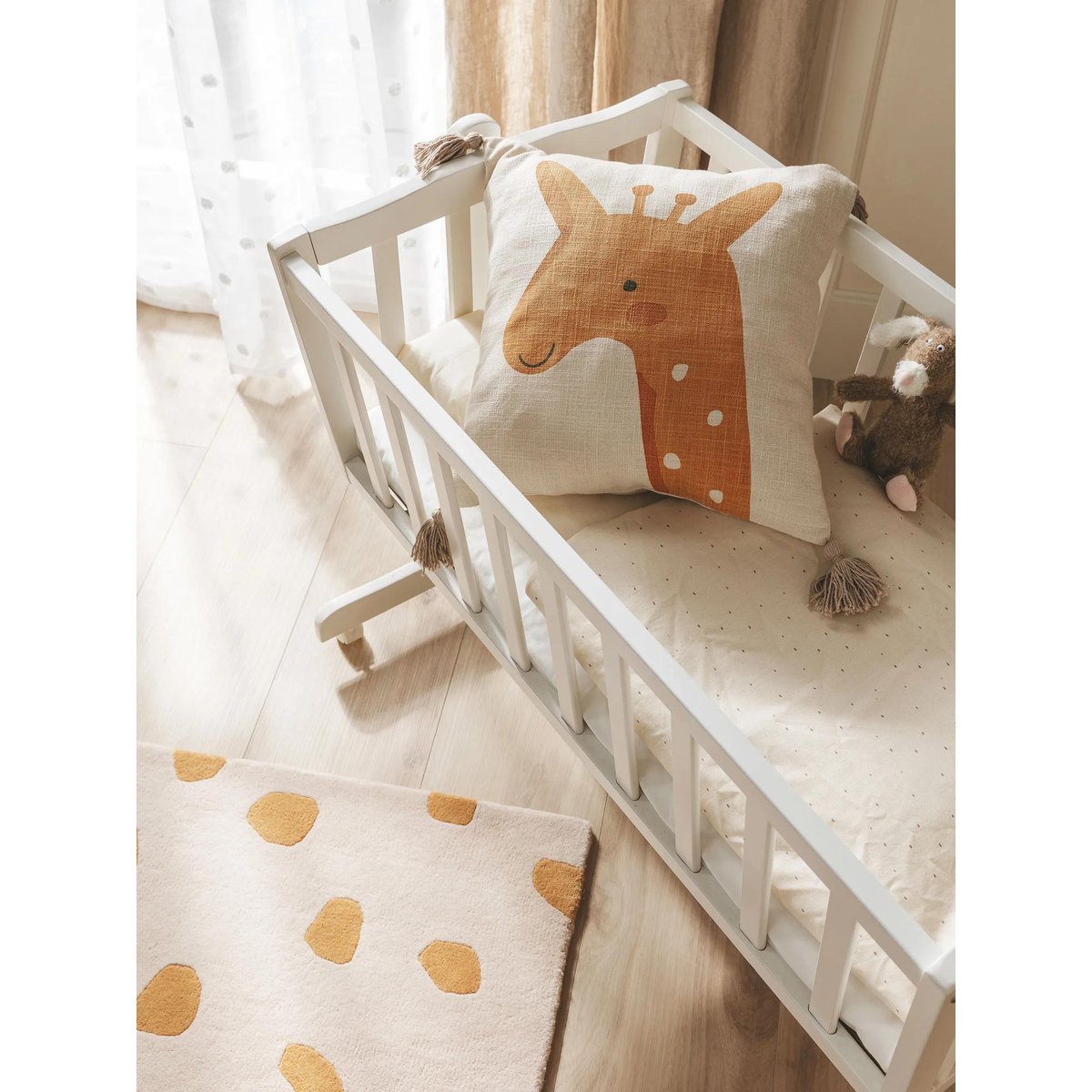 Housse de coussin fait main SAVANNAH jaune, BENUTA