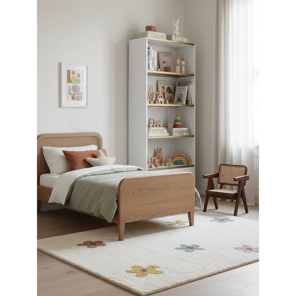 Tapis enfant épais et confortable POPPY palette colorée, AFK LIVING
