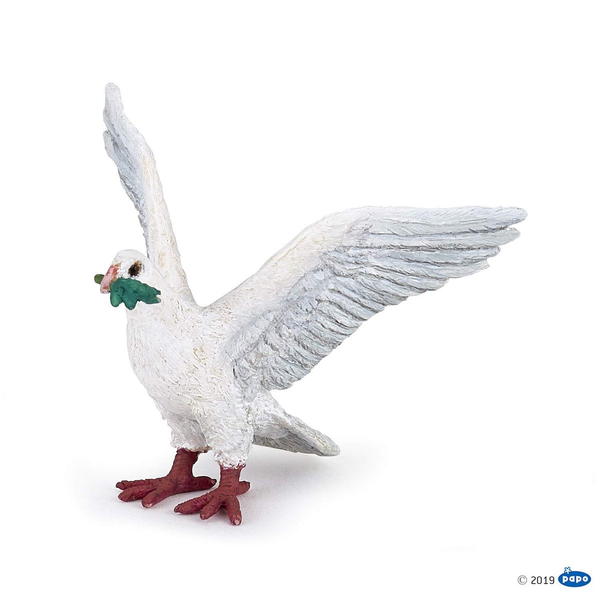 Figurine colombe blanc, PAPO