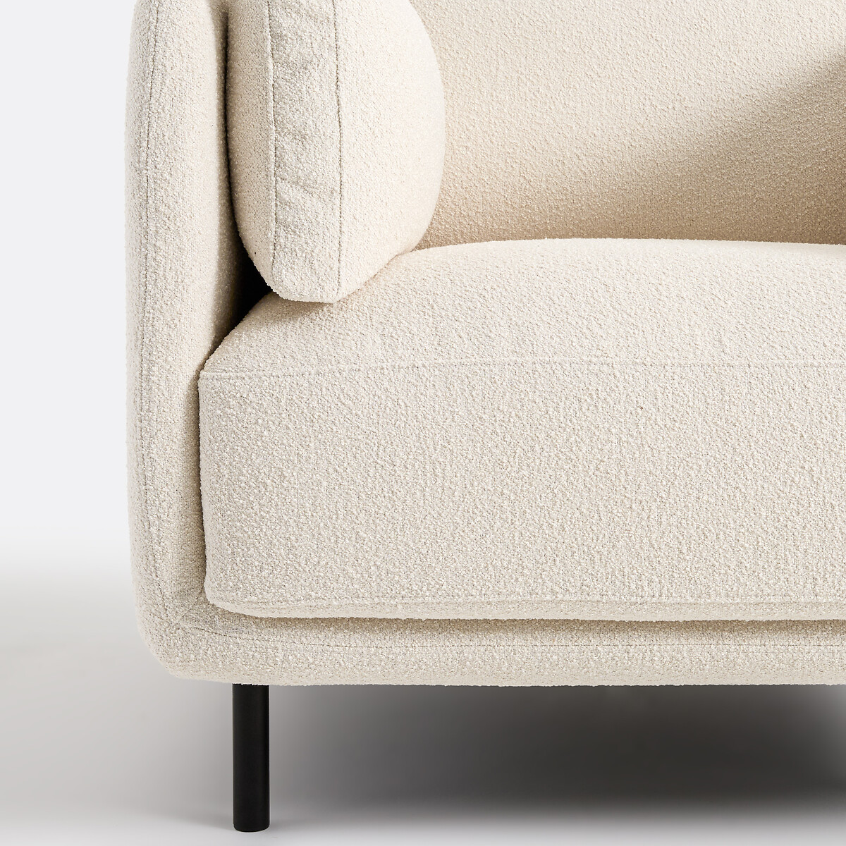 Fauteuil, en bouclette fine, VICTOR ecru, LA REDOUTE INTERIEURS