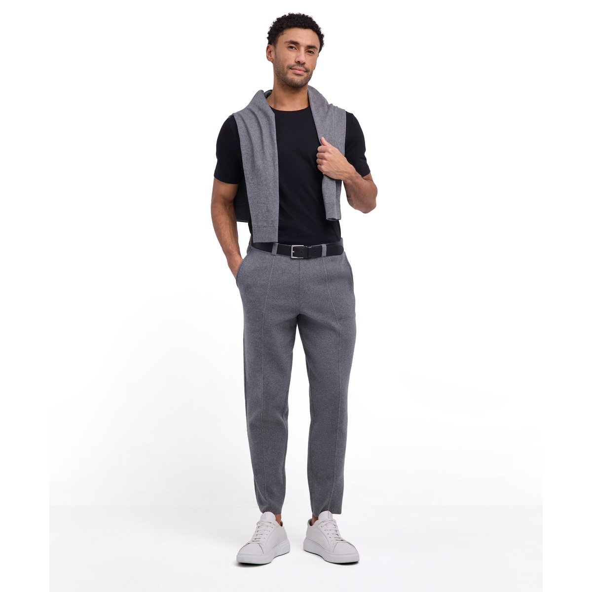 T-Shirt 2-Pack noir, FALKE