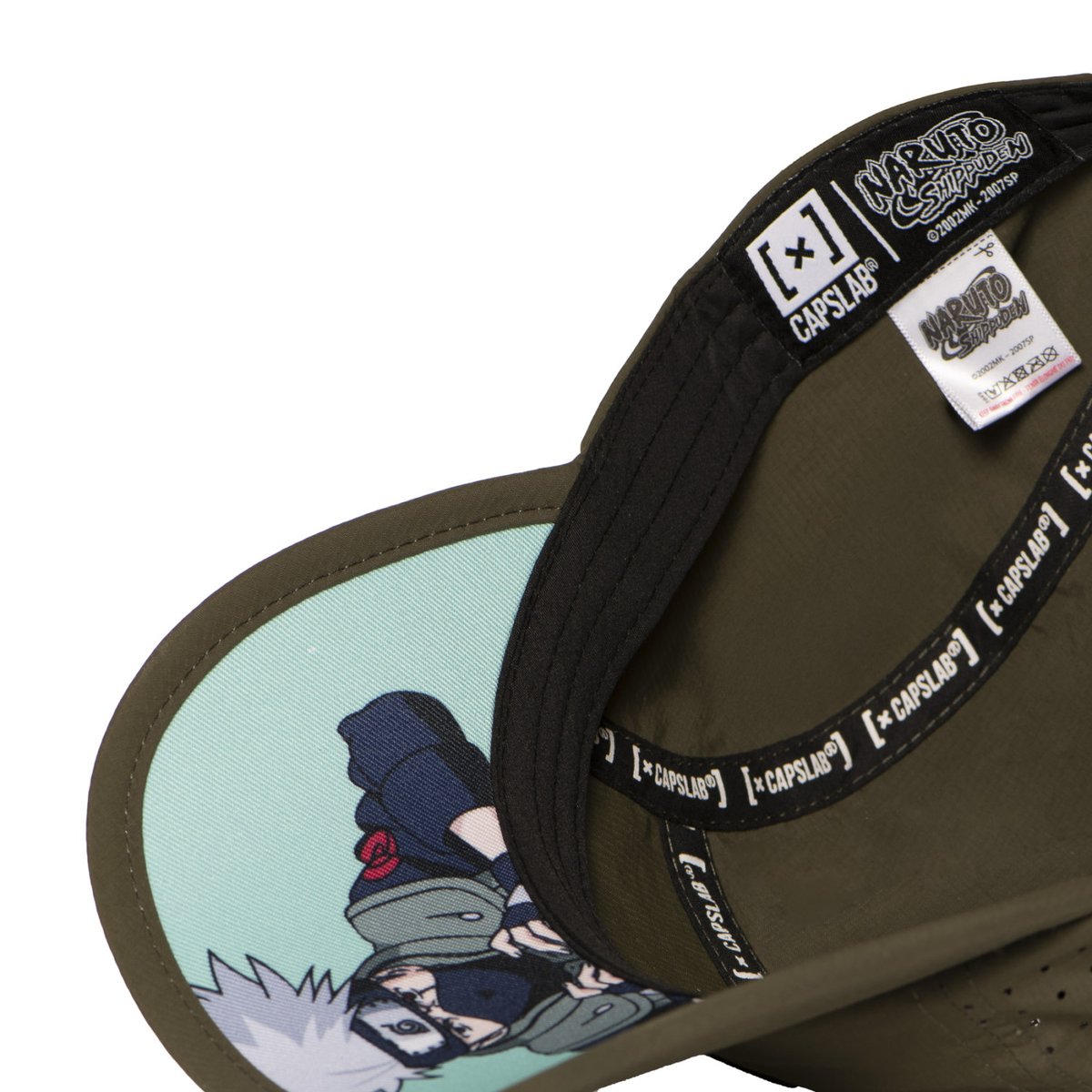 Casquette 5 panels Naruto Shippuden kaki/noir/rouge, CAPSLAB