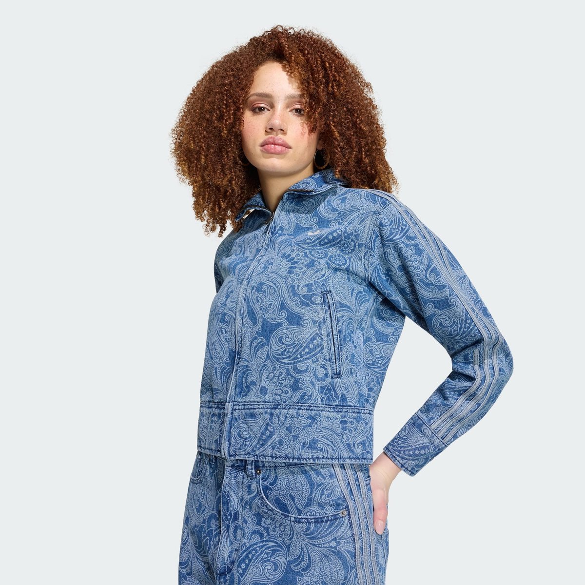 Veste De Survêtement Denim Adidas Liberty London Firebird Veste De Survêtement Denim Adidas Liberty London Firebird denim blue / light denim, adidas Originals