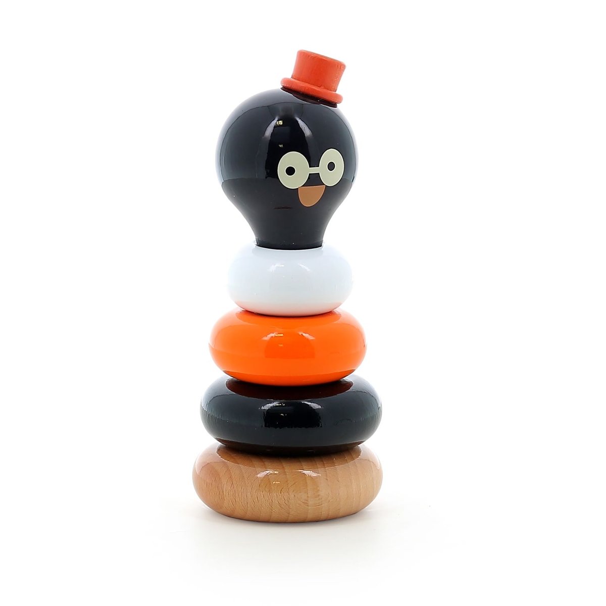 Empilable René le pingouin noir, VILAC