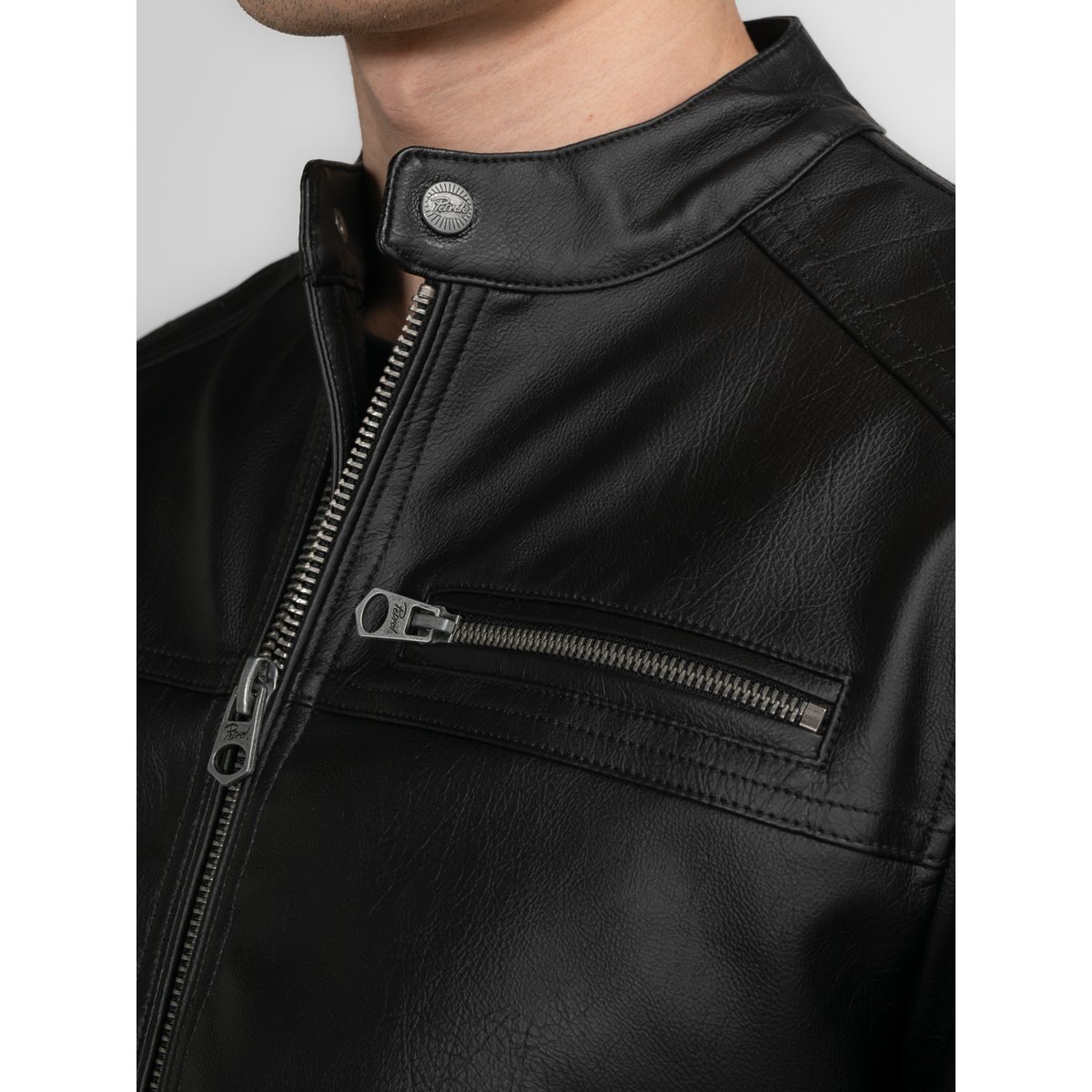 PU veste motard maverick noir black, PETROL INDUSTRIES
