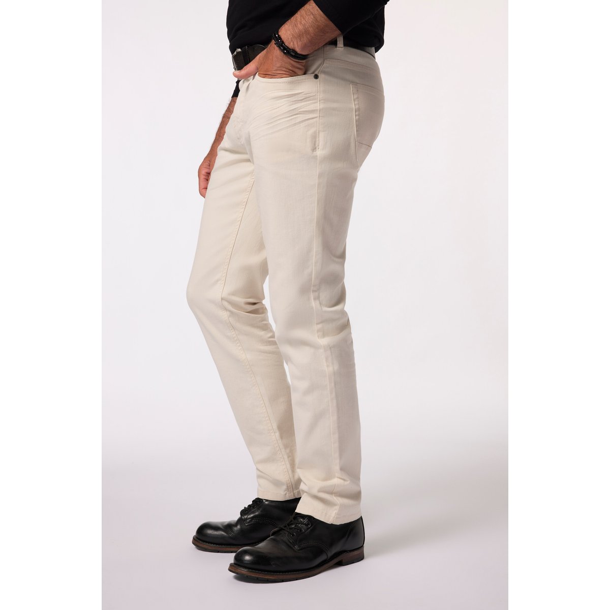 Jean 5 poches, coupe Straight Fit blanc cassé, JP1880