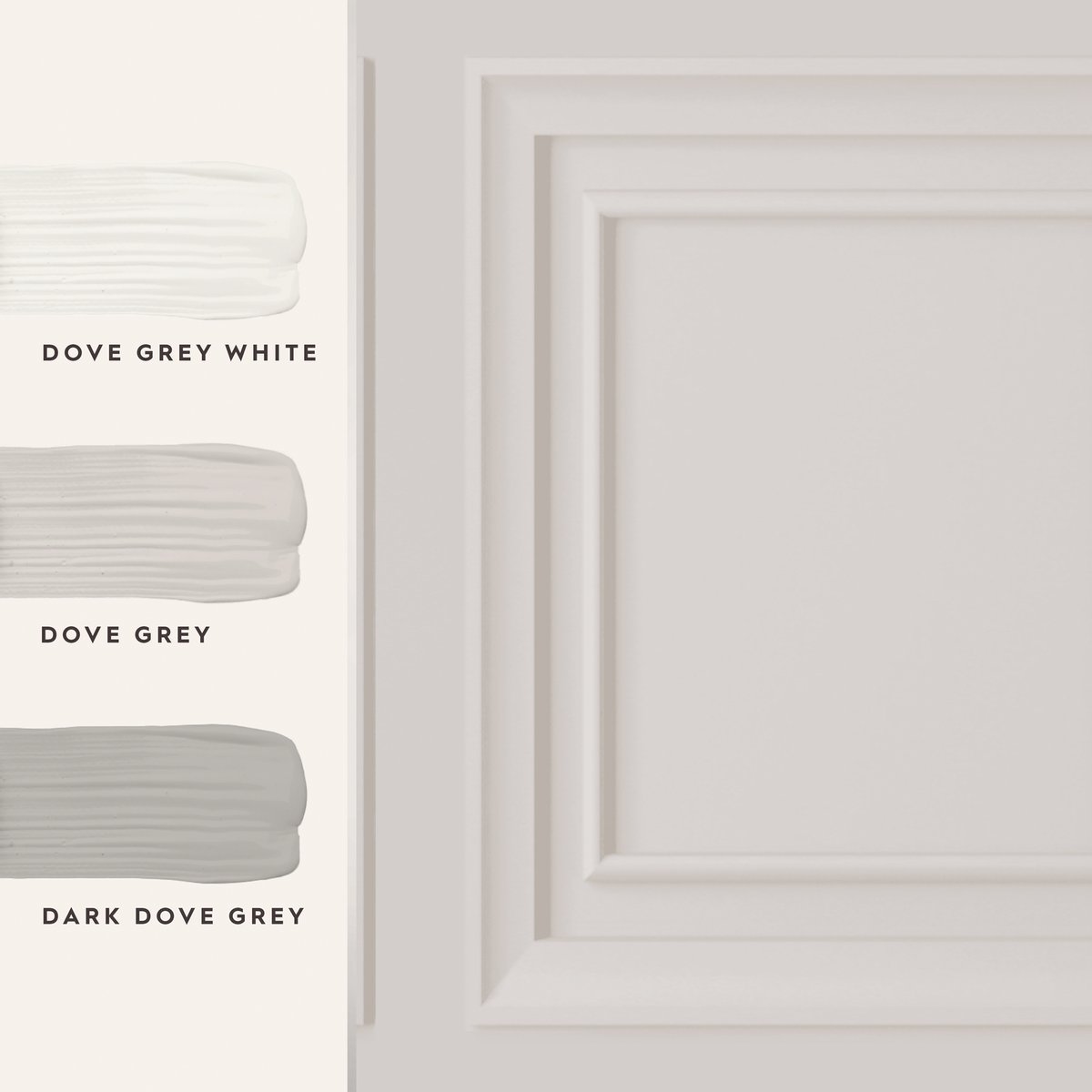 Papier peint Lambrissage Redbrook gris colombe, LAURA ASHLEY