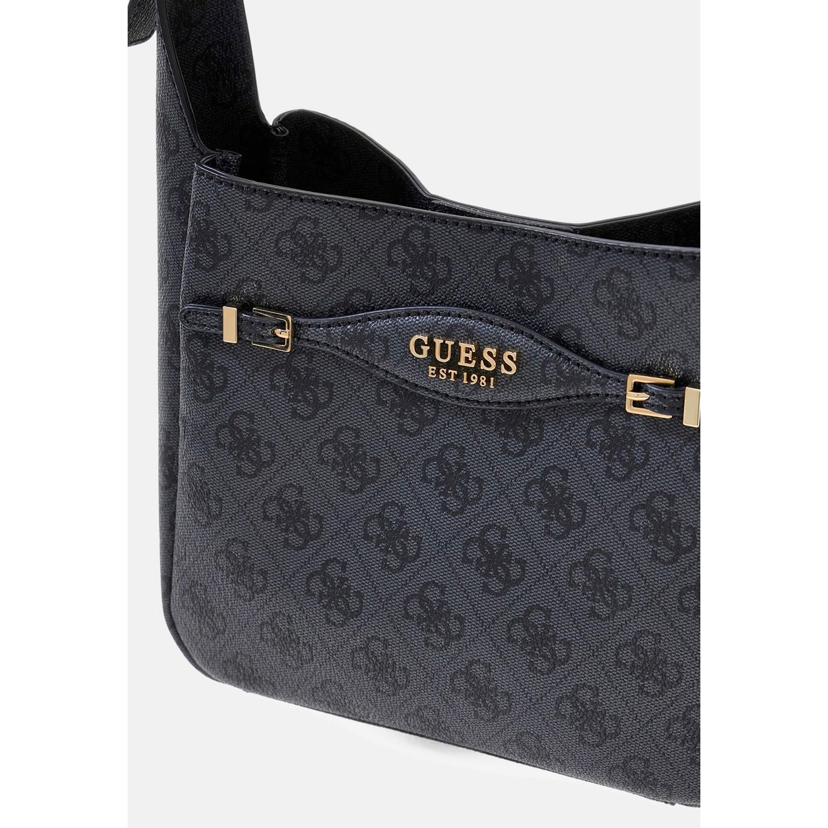Mini Sac Hobo Katya Logo 4G noir, GUESS