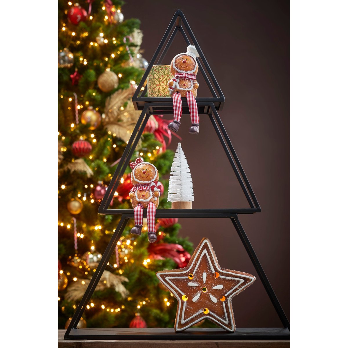 Présentoir Décoratif En Forme De Sapin ZILFA noir, MICA DECORATIONS