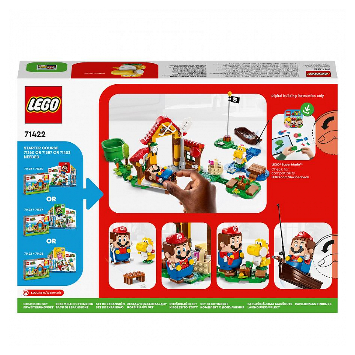 71422 - ® - Ensemble dextension pique-nique chez mario couleur unique, LEGO