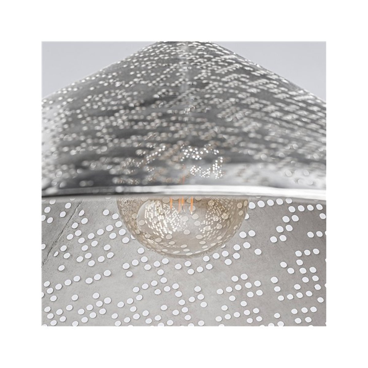 Suspension acier collection S.JACQUARD argenté, RECOLLECTION