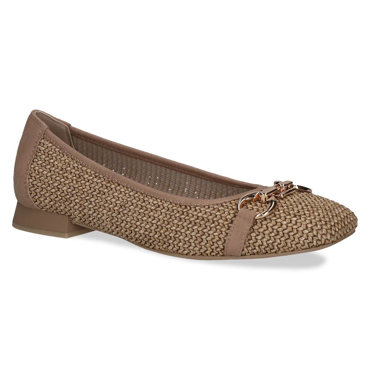 Ballerine plate marron muscade, CAPRICE