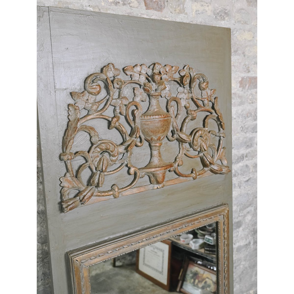 Miroir trumeau Georges N°1412 - Bon état gris, DEBONGOUT