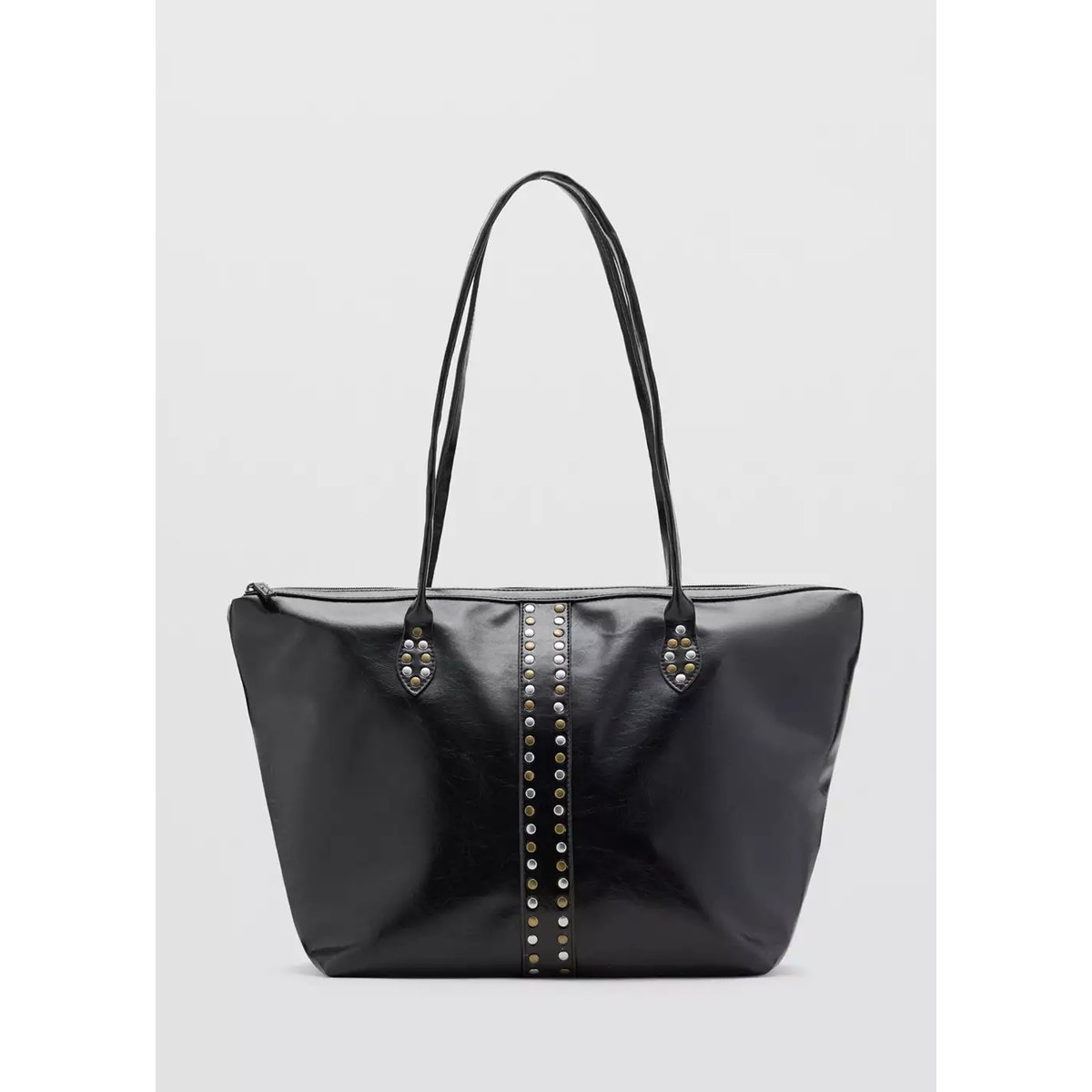 Sac cabas à clous noir, MANGO TEEN