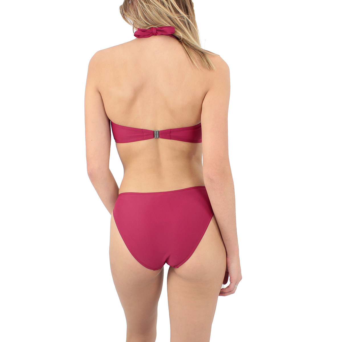 Bas de maillot de bain culotte FEMME rouge, LAURA BY JANINE ROBIN