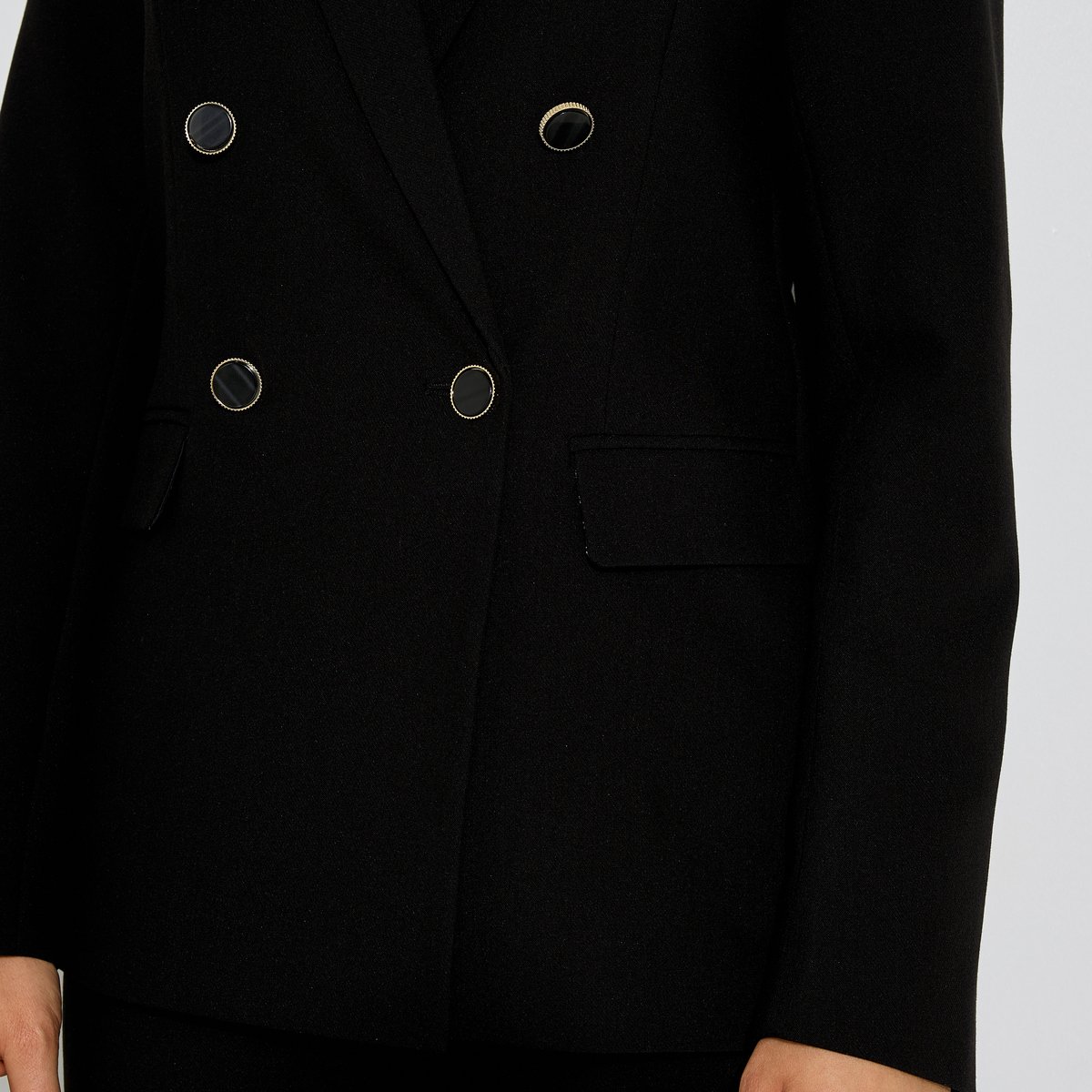 Veste blazer double boutonnage noir, GRAIN DE MALICE
