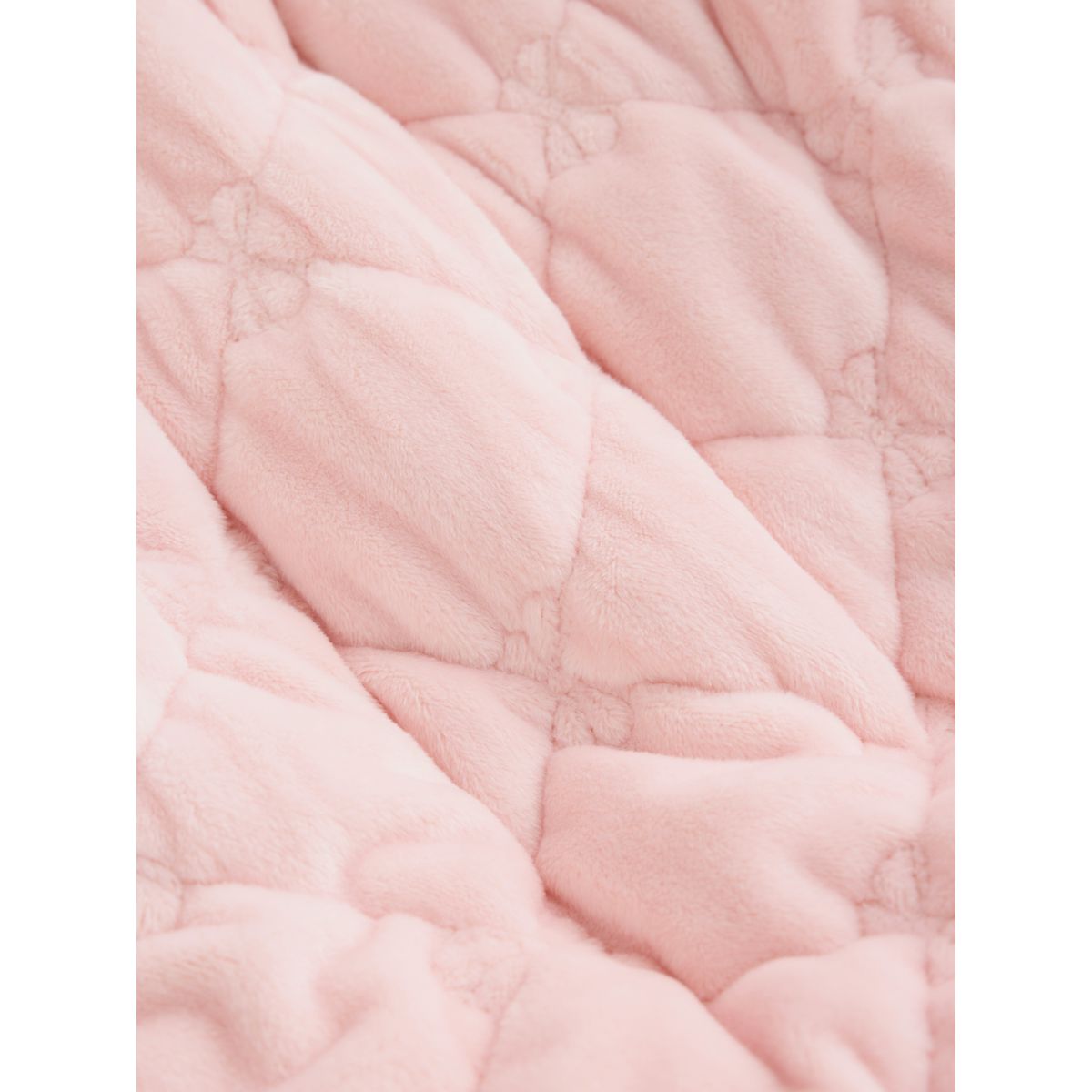 Combinaison intégrale bébé matelassée fermeture éclair en velours rose, NEXT
