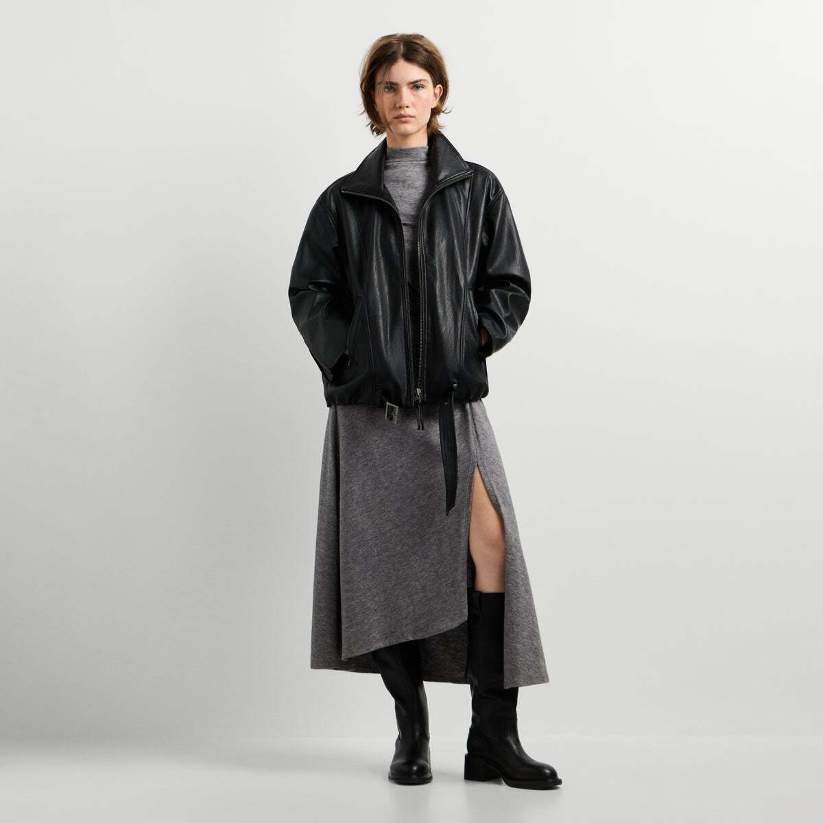 Veste Effet Cuir noir, PEPE JEANS