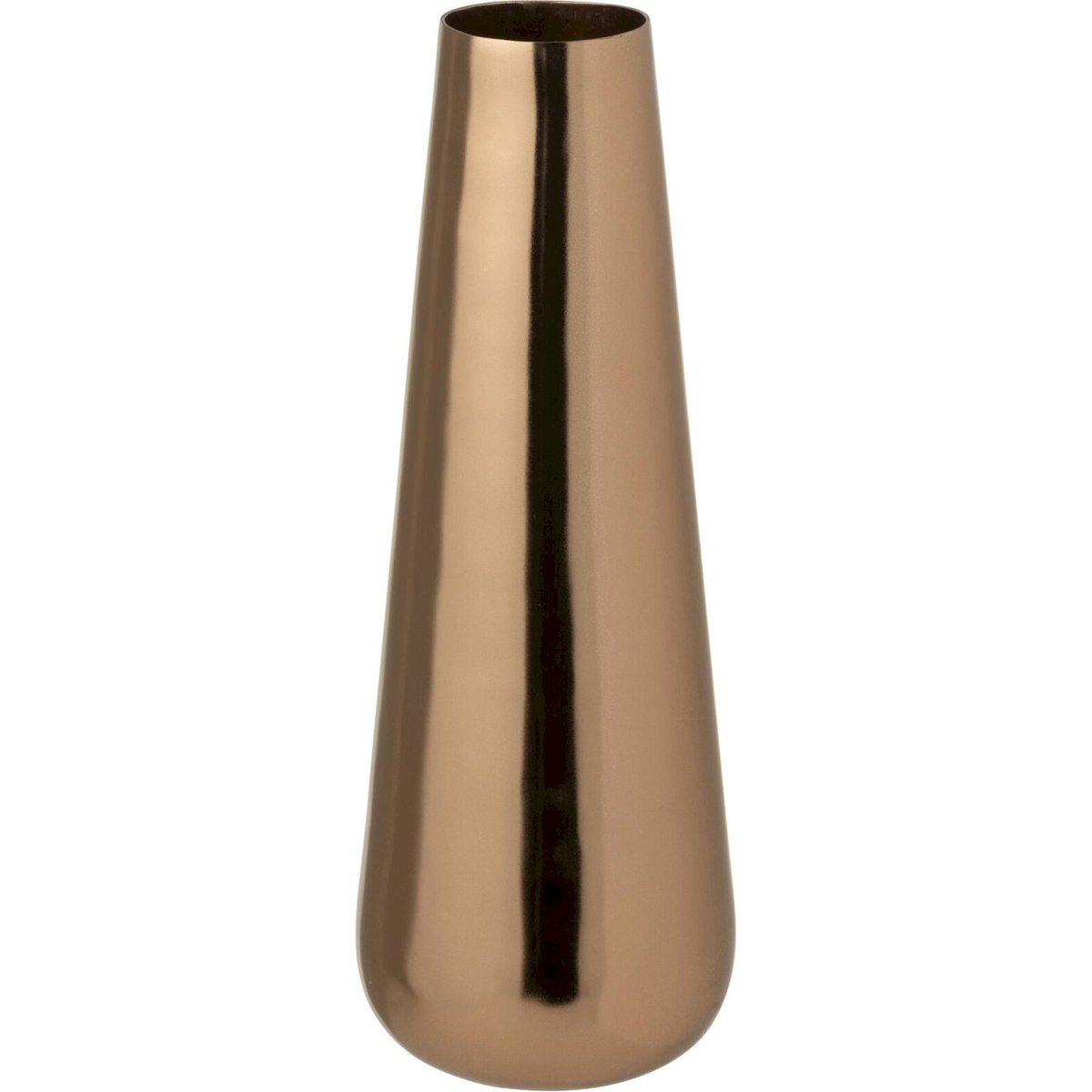 Vase élancé en aluminium rose doré, RECOLLECTION