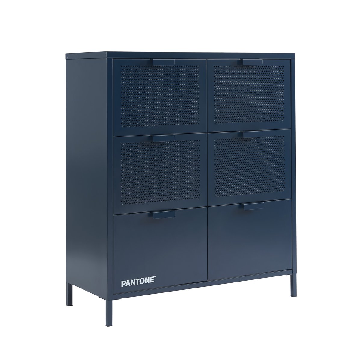 Commode en acier bleu nuit / tcx 19-4012, PANTONE