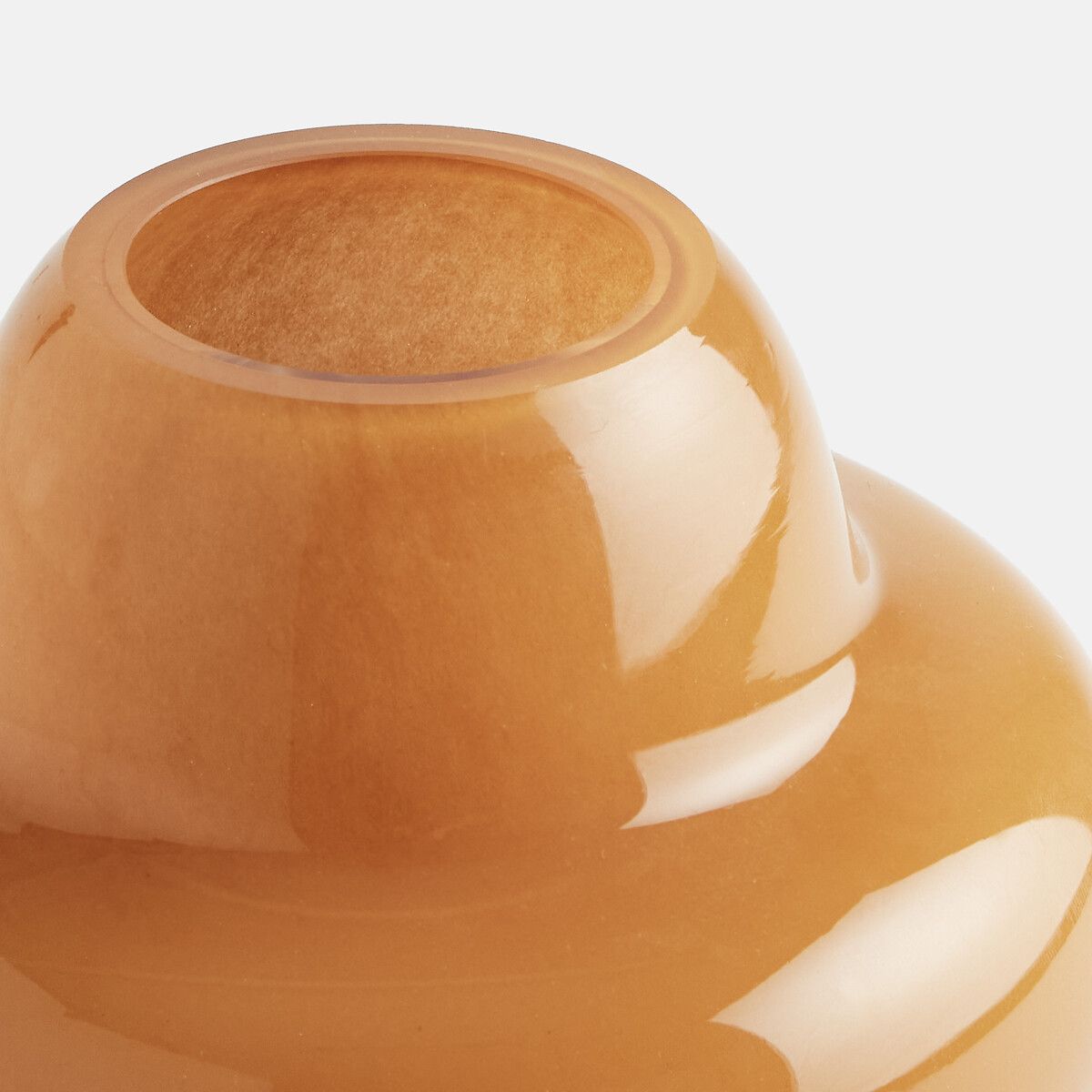 Vase en verre, hauteur 13,8 cm, OLIA caramel, LA REDOUTE INTERIEURS