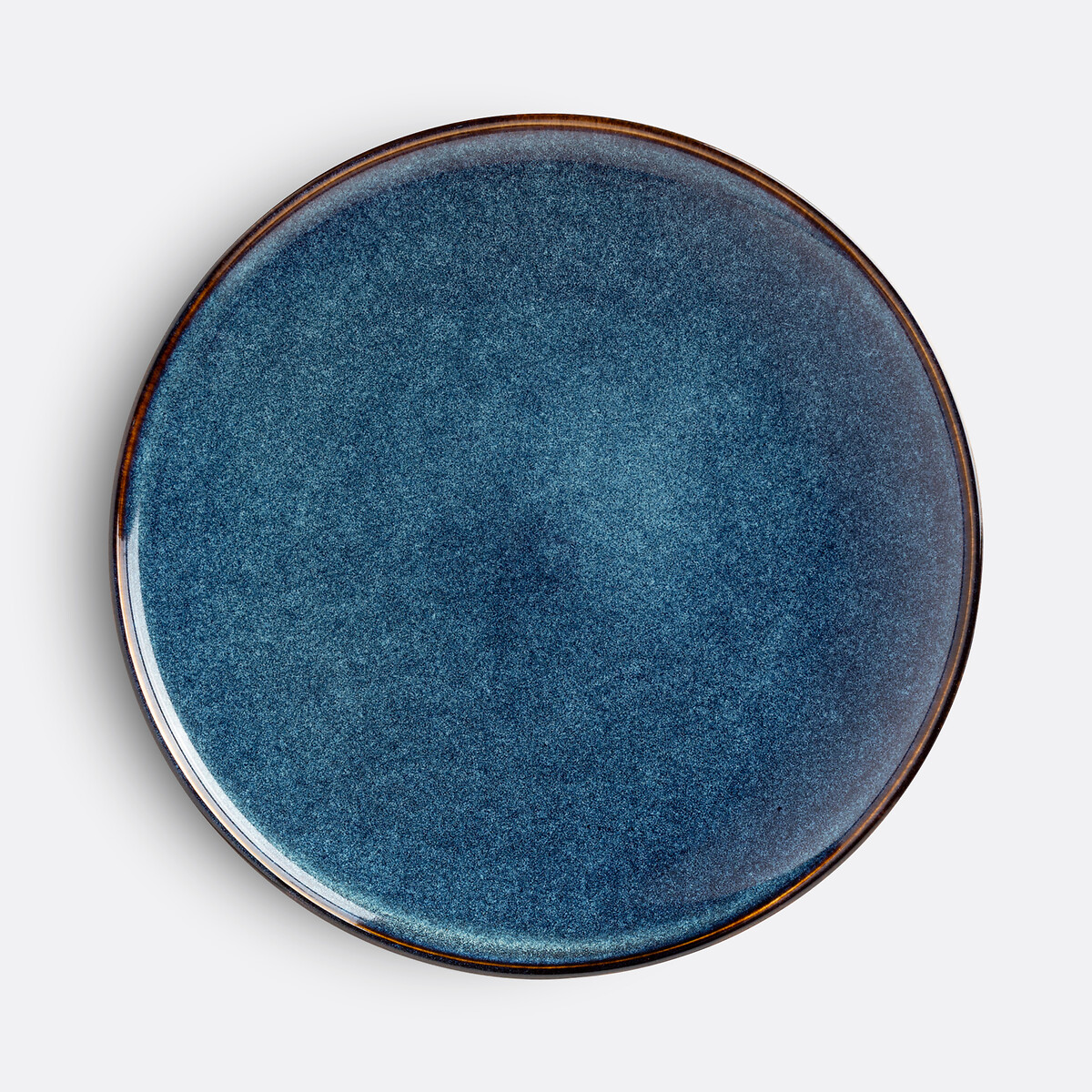 Lot de 6 assiettes plates en grès, Onda bleu, LA REDOUTE INTERIEURS