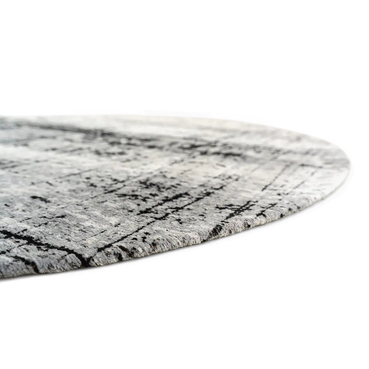 Tapis de salon et chambre tissé plat moderne CLAW gris, NOVATREND